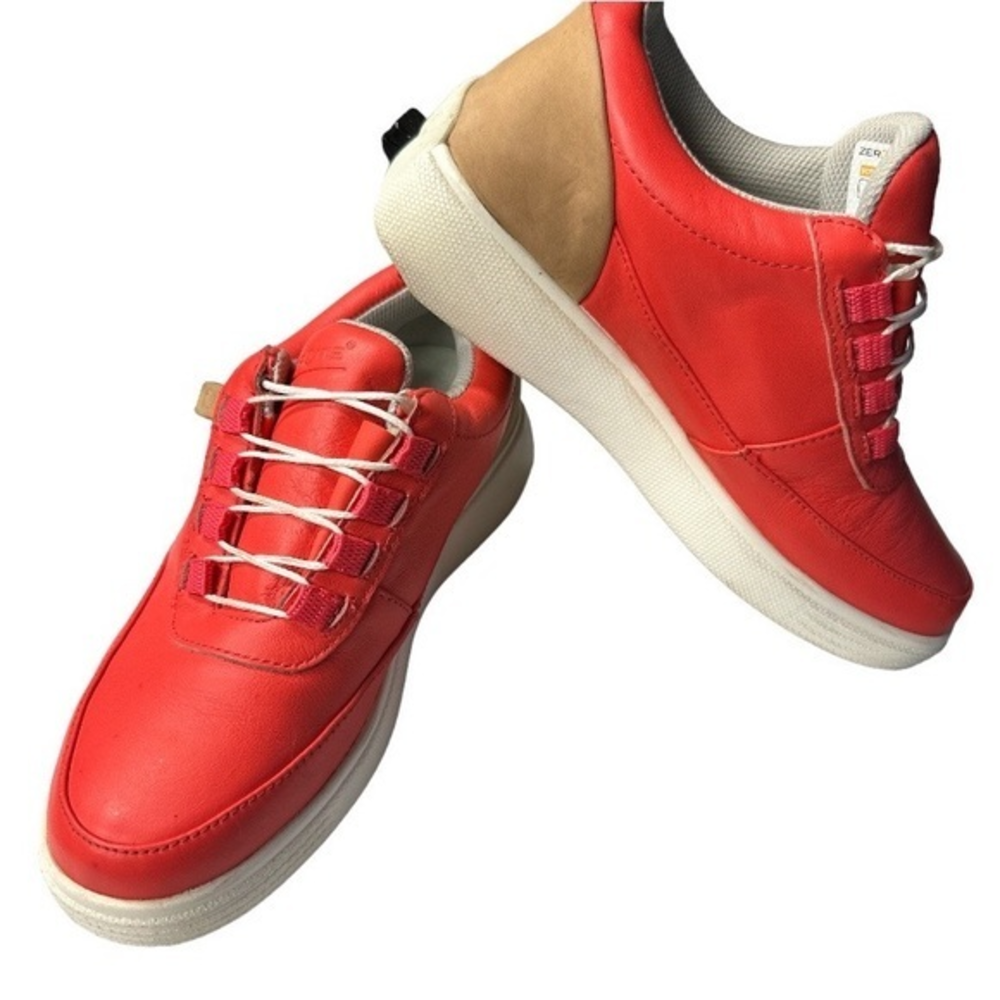 Zerotie Backswing Moctoes Classic‎ Orangish Red  Cayenne Golf Shoe Womens Sz 6.5
